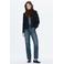 Mango getailleerde blazer met wol - donkerblauw