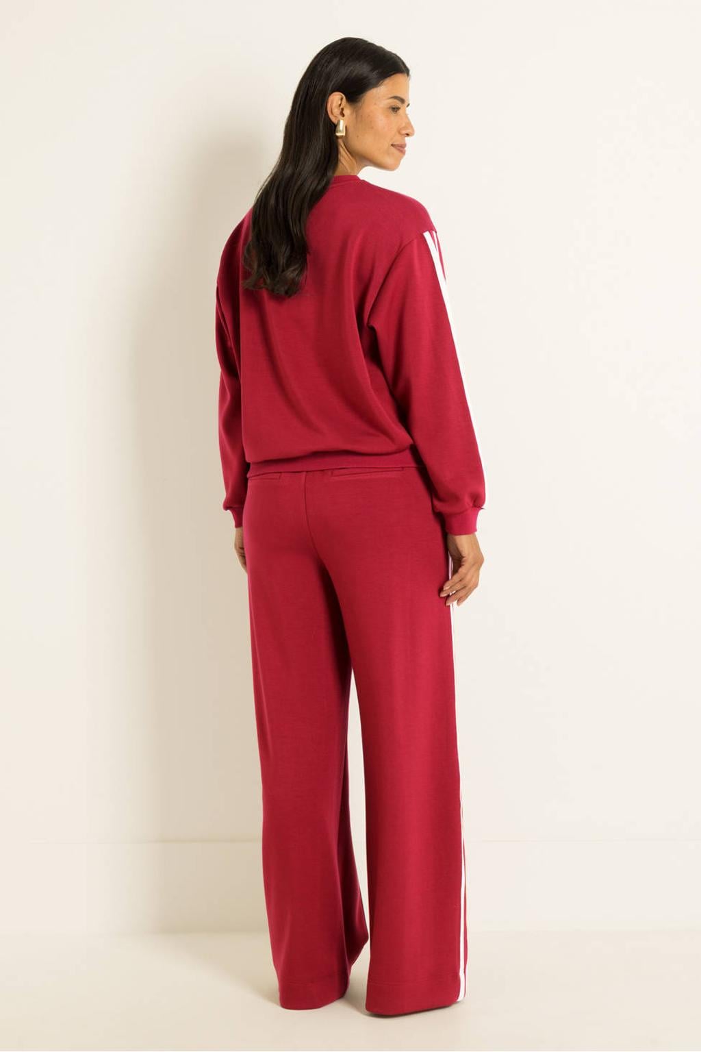 CLAUDIA BY CLAUDIA STRÄTER sweater - rood/wit
