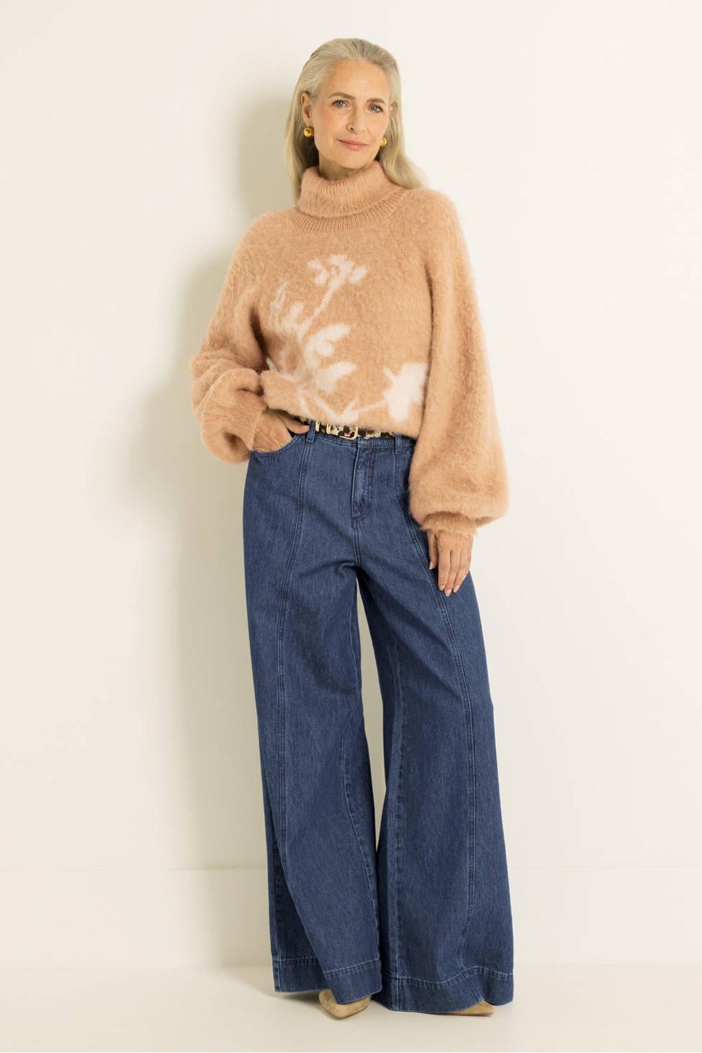 Claudia Sträter wide leg jeans - dark blue denim