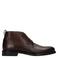 Manfield leren veterschoenen - bruin
