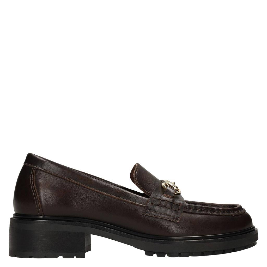 Manfield chunky leren loafers - bruin