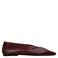 Sacha leren ballerina's - donkerrood