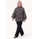 YOEK Plus Size katoenen jas - zwart