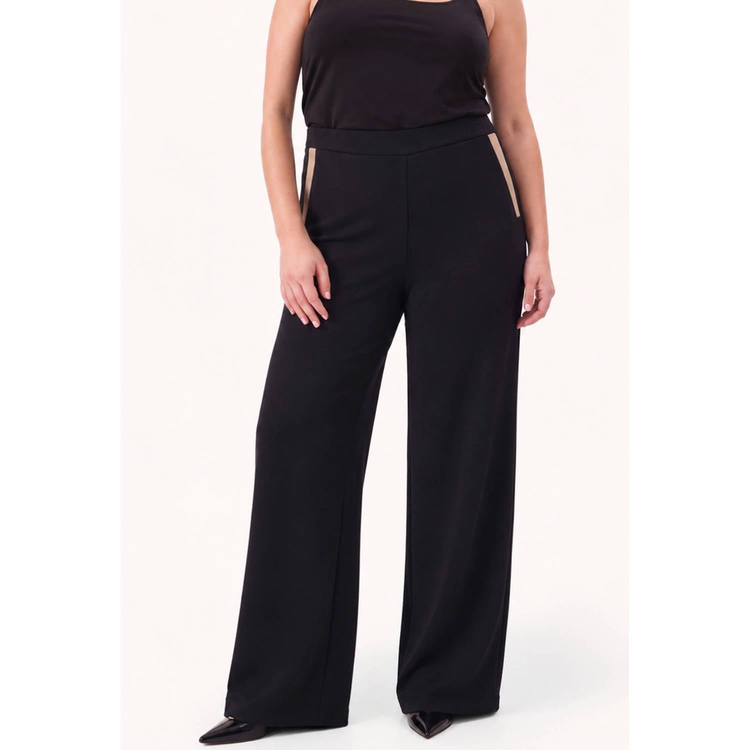 YOEK Plus Size broek zwart