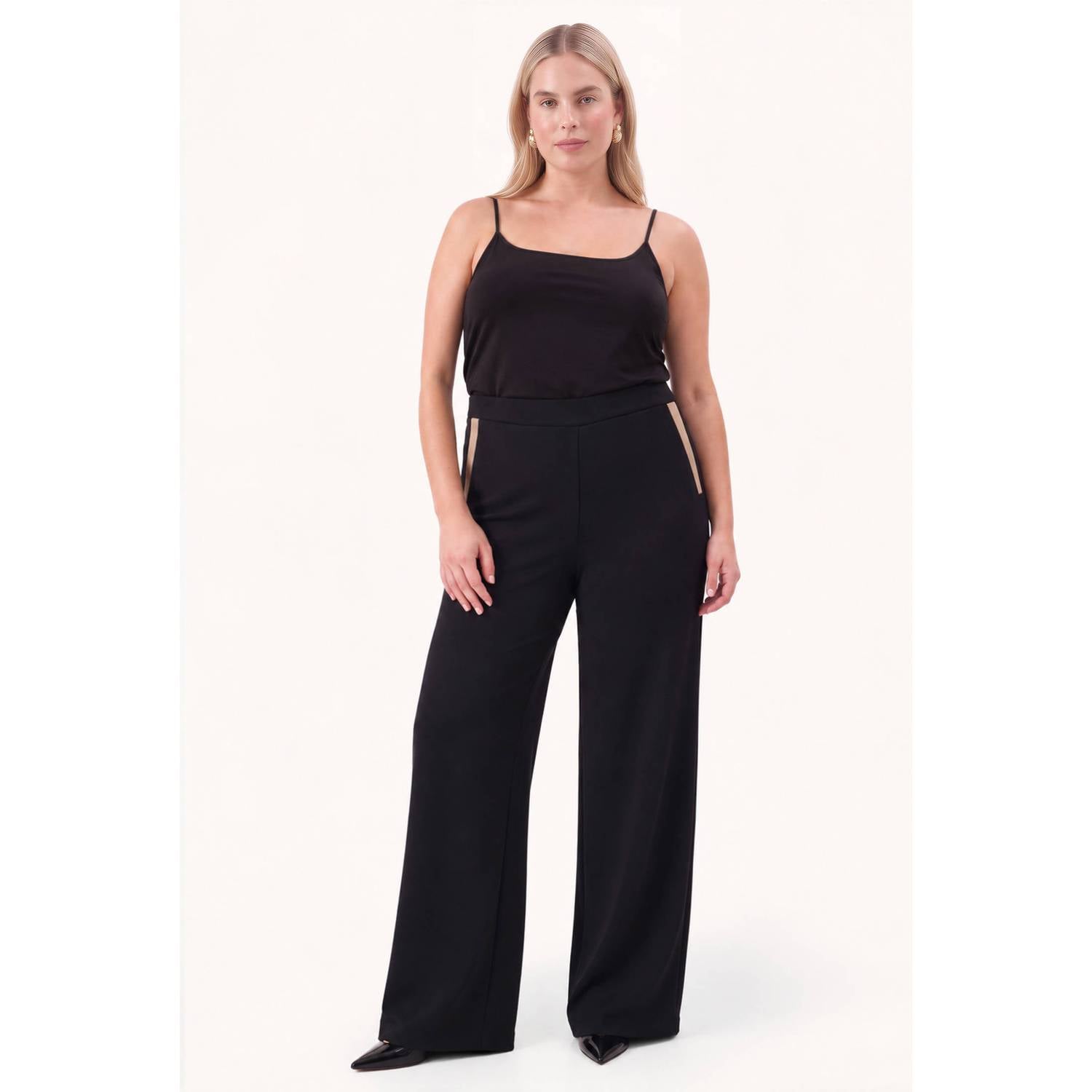 YOEK Plus Size broek zwart