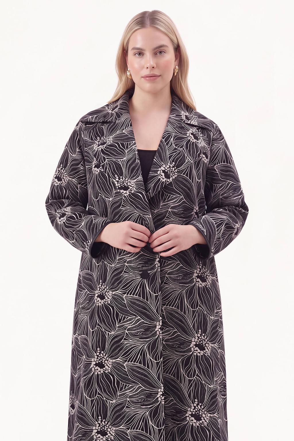 YOEK Plus Size jas - zwart