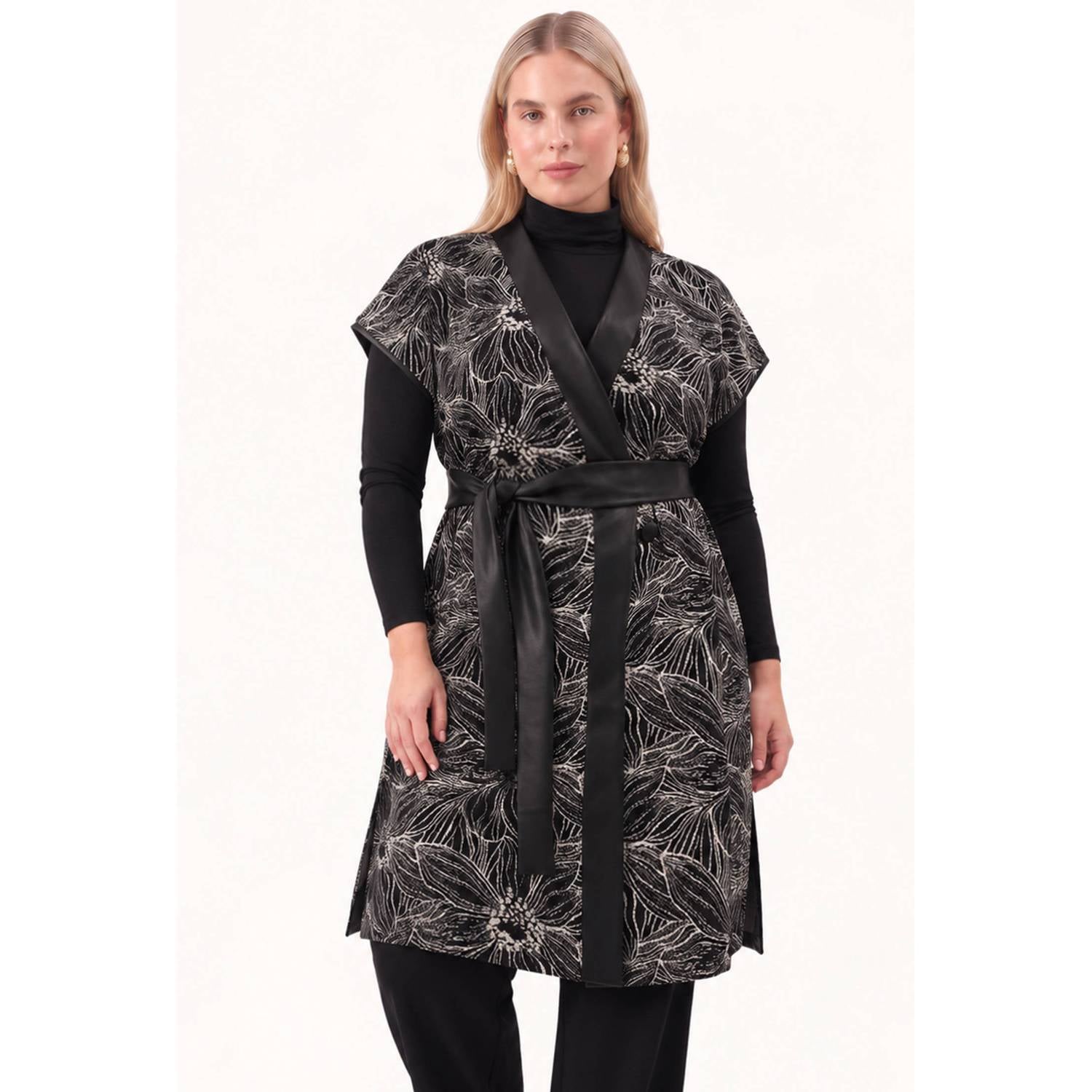 YOEK Plus Size vest zwart