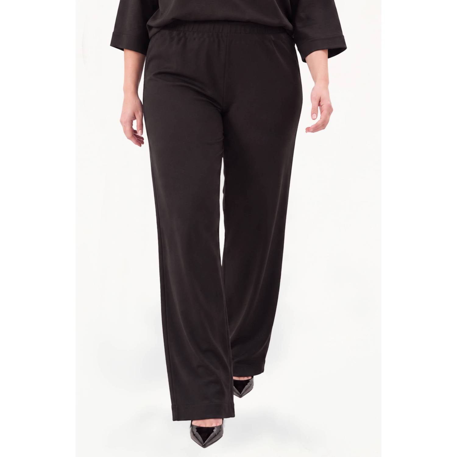 YOEK Plus Size broek zwart