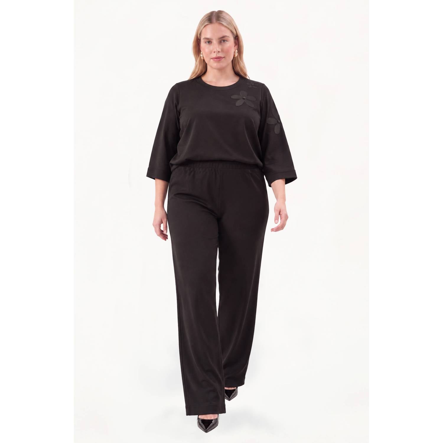 YOEK Plus Size broek zwart