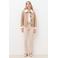 Caroll suèdelook imitatieleren jas - beige/ecru