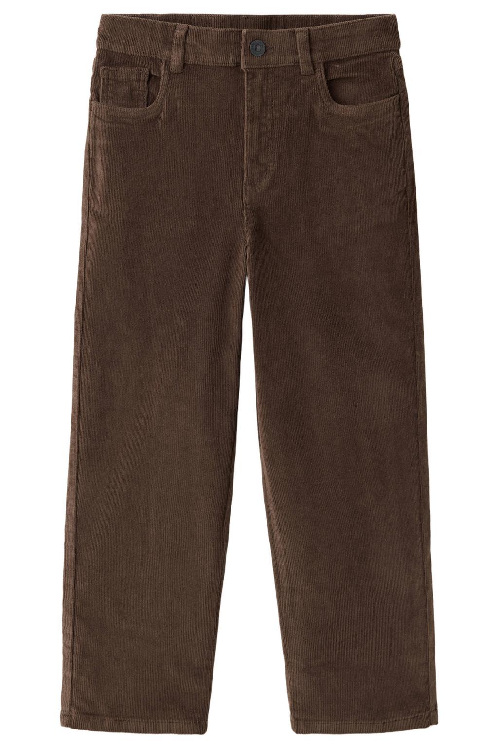 Mango Kids corduroy casual broek - bruin