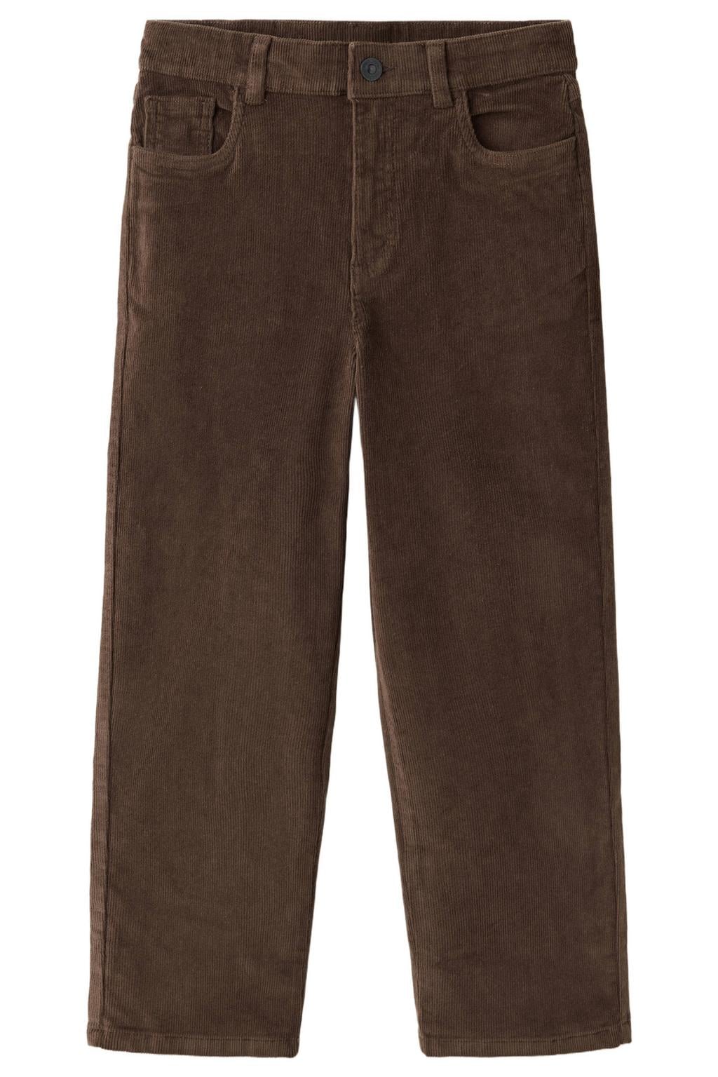Mango Kids corduroy casual broek - bruin