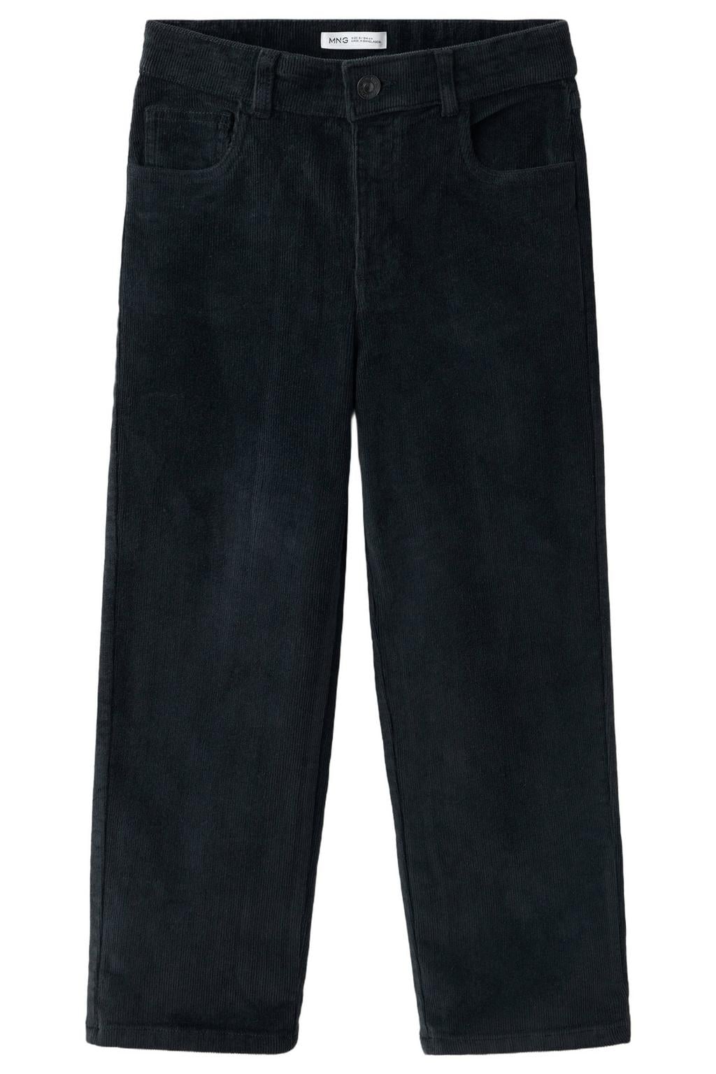 Mango Kids corduroy casual broek - antraciet