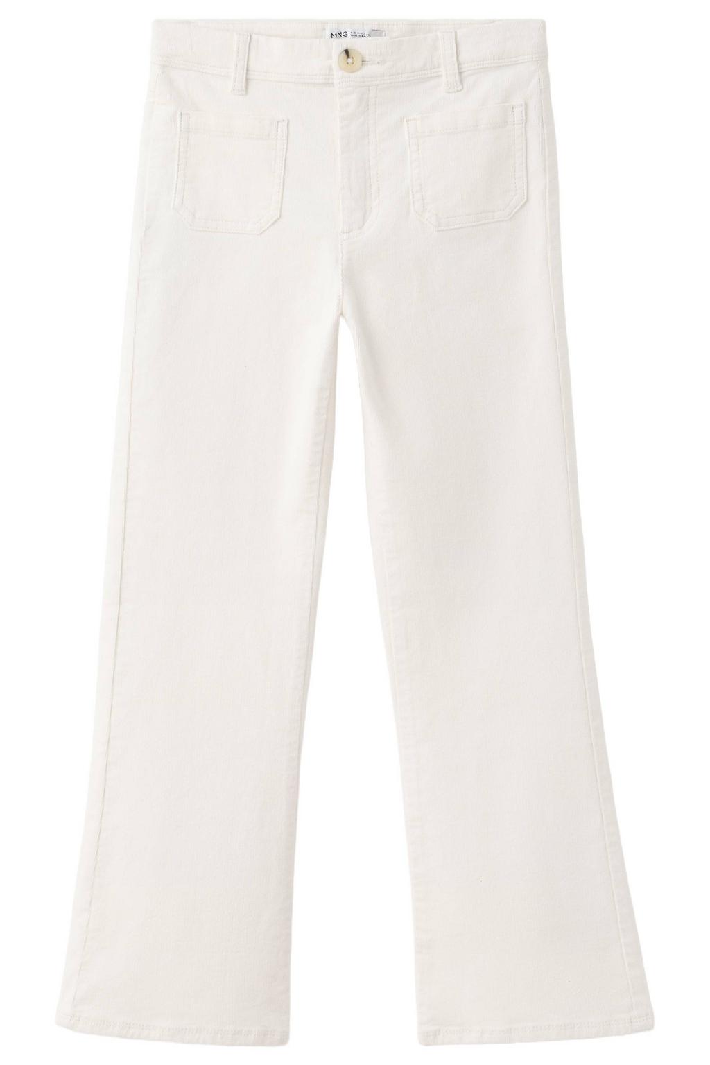 Mango Kids corduroy broek - ecru
