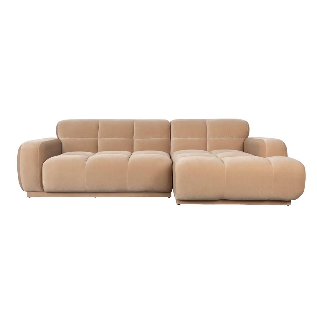 Zuiver 4-zitsbank Hazel rechts - beige