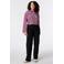 MS Mode gestreepte longsleeve - roze/donkerrood