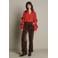 LOLALIZA straight leg jeans met corduroy details - donkerbruin