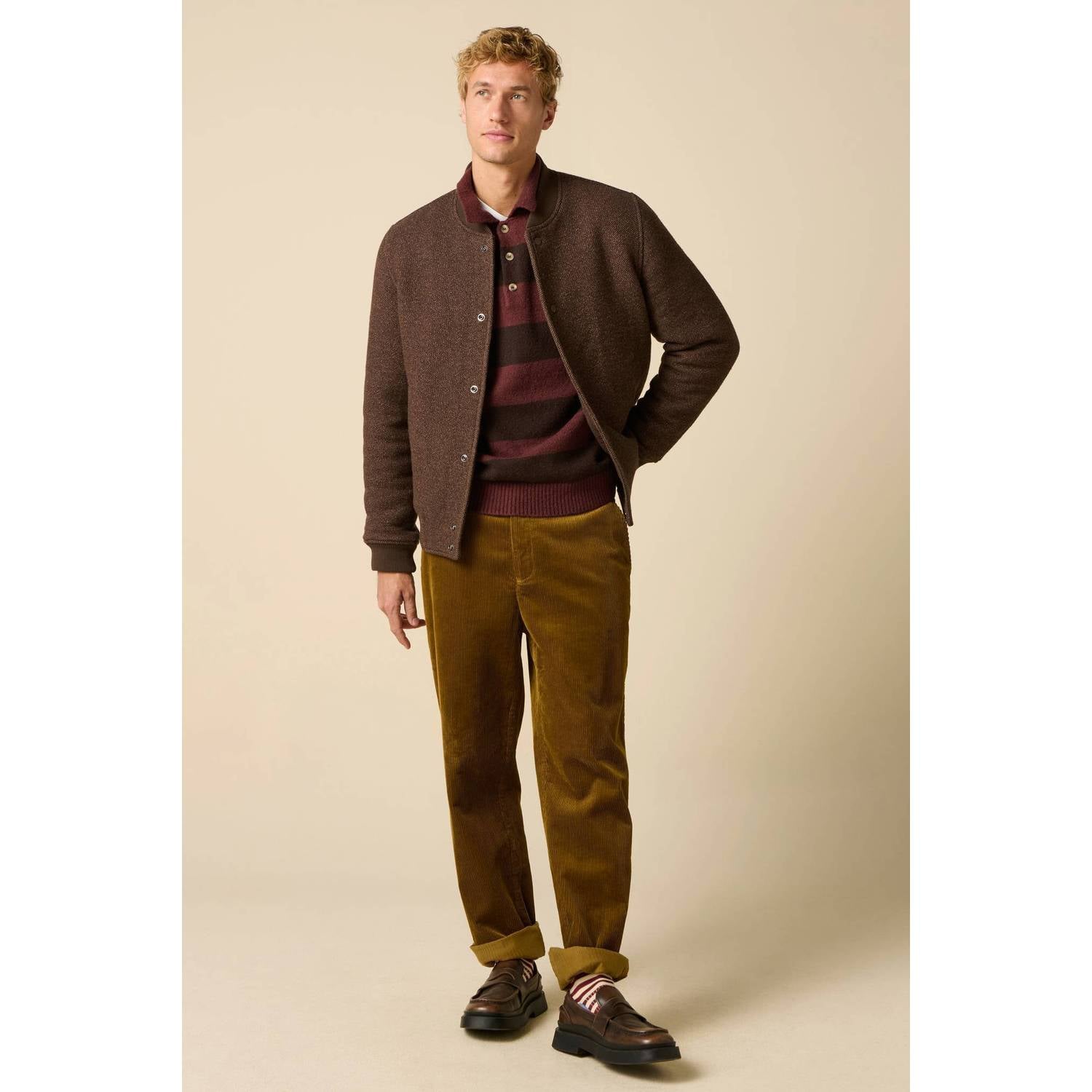 Sissy-Boy wollen jas donkerbruin