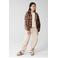 Shoeby mouwloze top - bruin