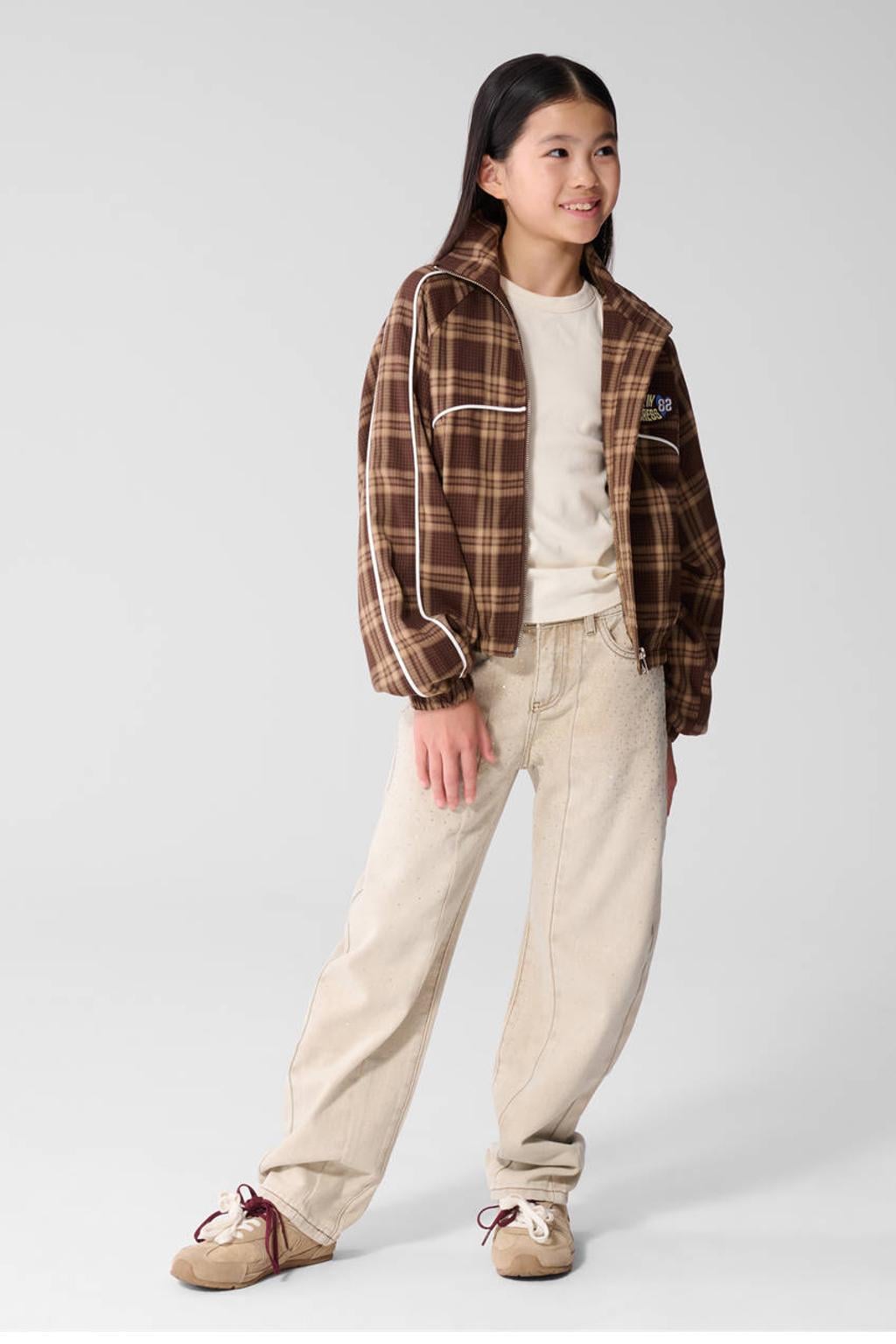 Shoeby mouwloze top - bruin