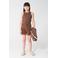 Shoeby mouwloze top - bruin
