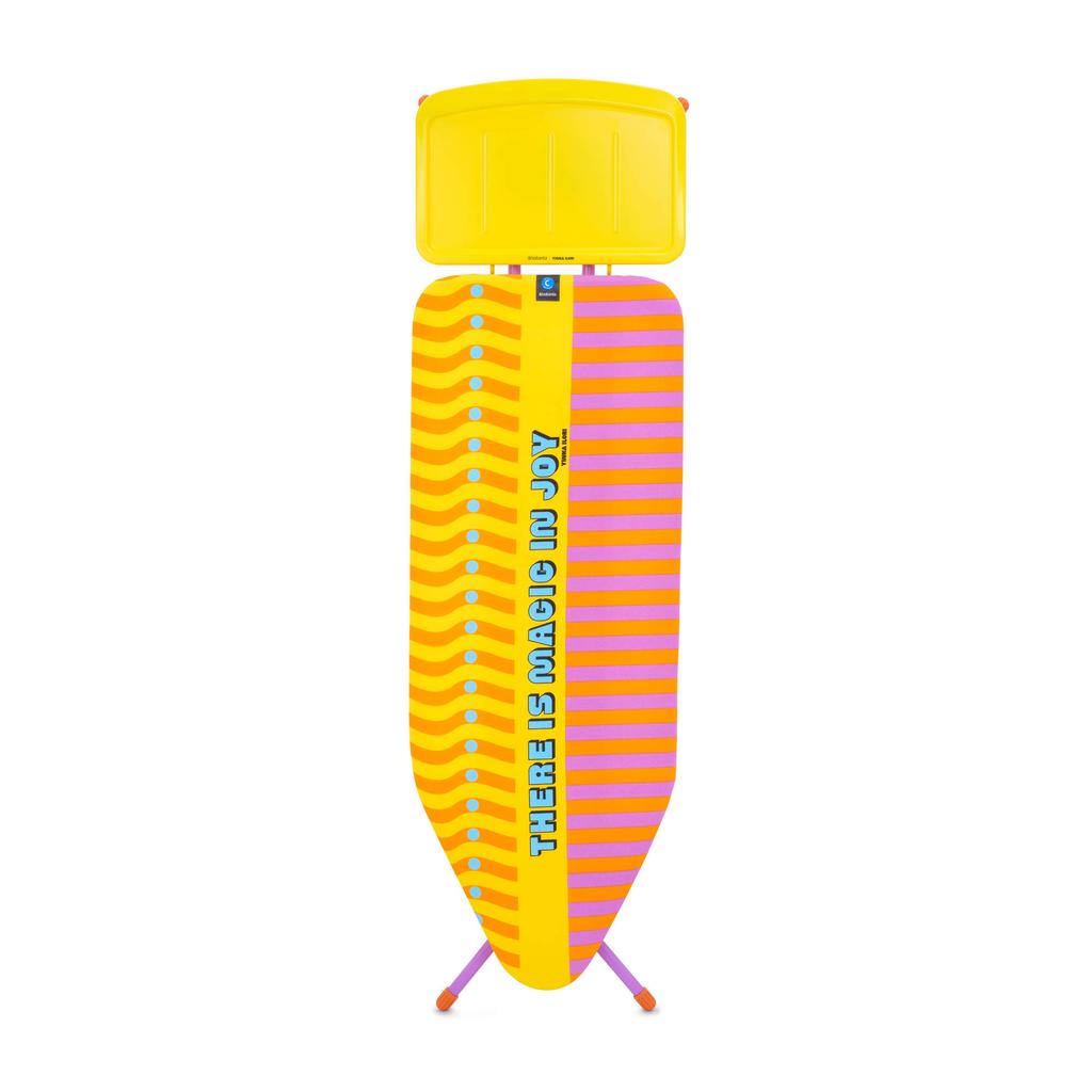 Brabantia Strijkplank C met stoomunithouder (124x45 cm) - Yinka Ilori