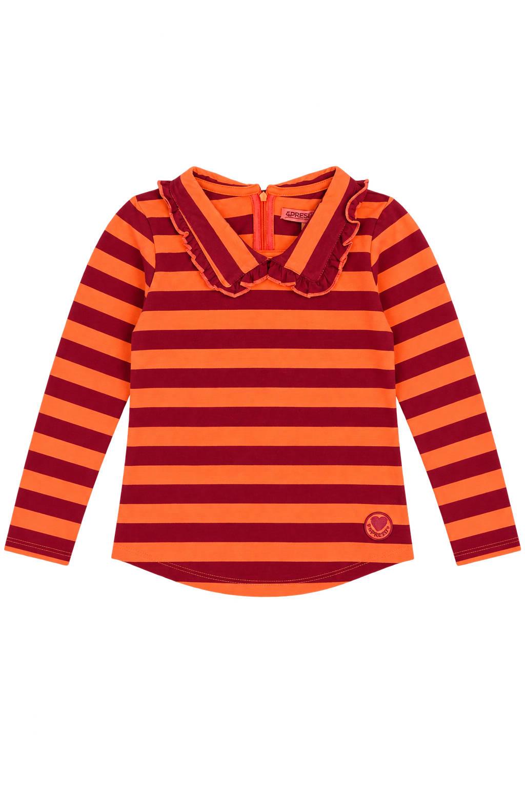 4PRESIDENT Longsleeve Irene Poppy red stripe