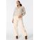 MS Mode gebreide trui met ajourdetails - zand