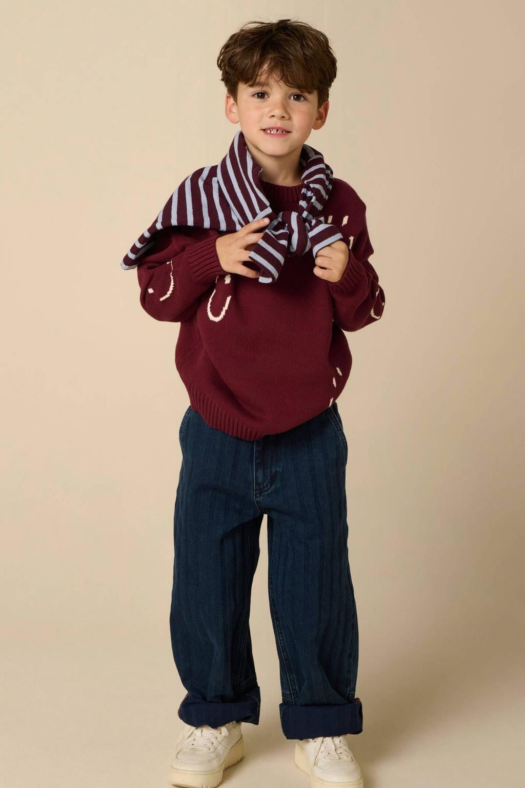 Sissy-Boy katoenen trui - donkerrood