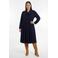 YOEK Plus Size jurk - blauw