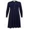 YOEK Plus Size jurk - blauw