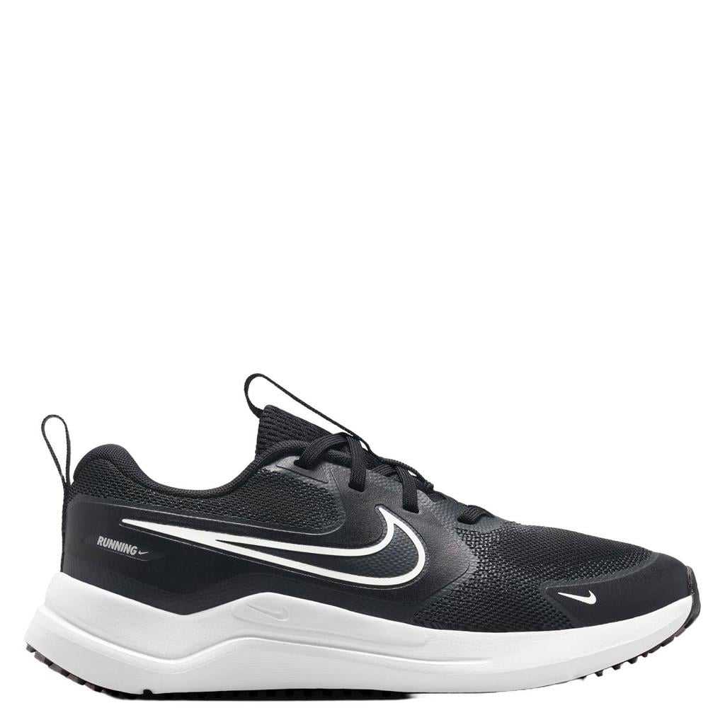 Zwart en witte jongens en meisjes Nike Cosmic Runner sneakers - van 100% polyester met veters