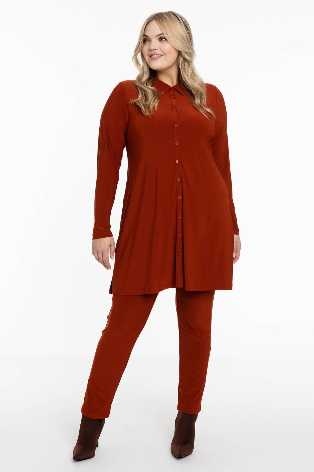 YOEK Plus Size blouse - meerkleurig