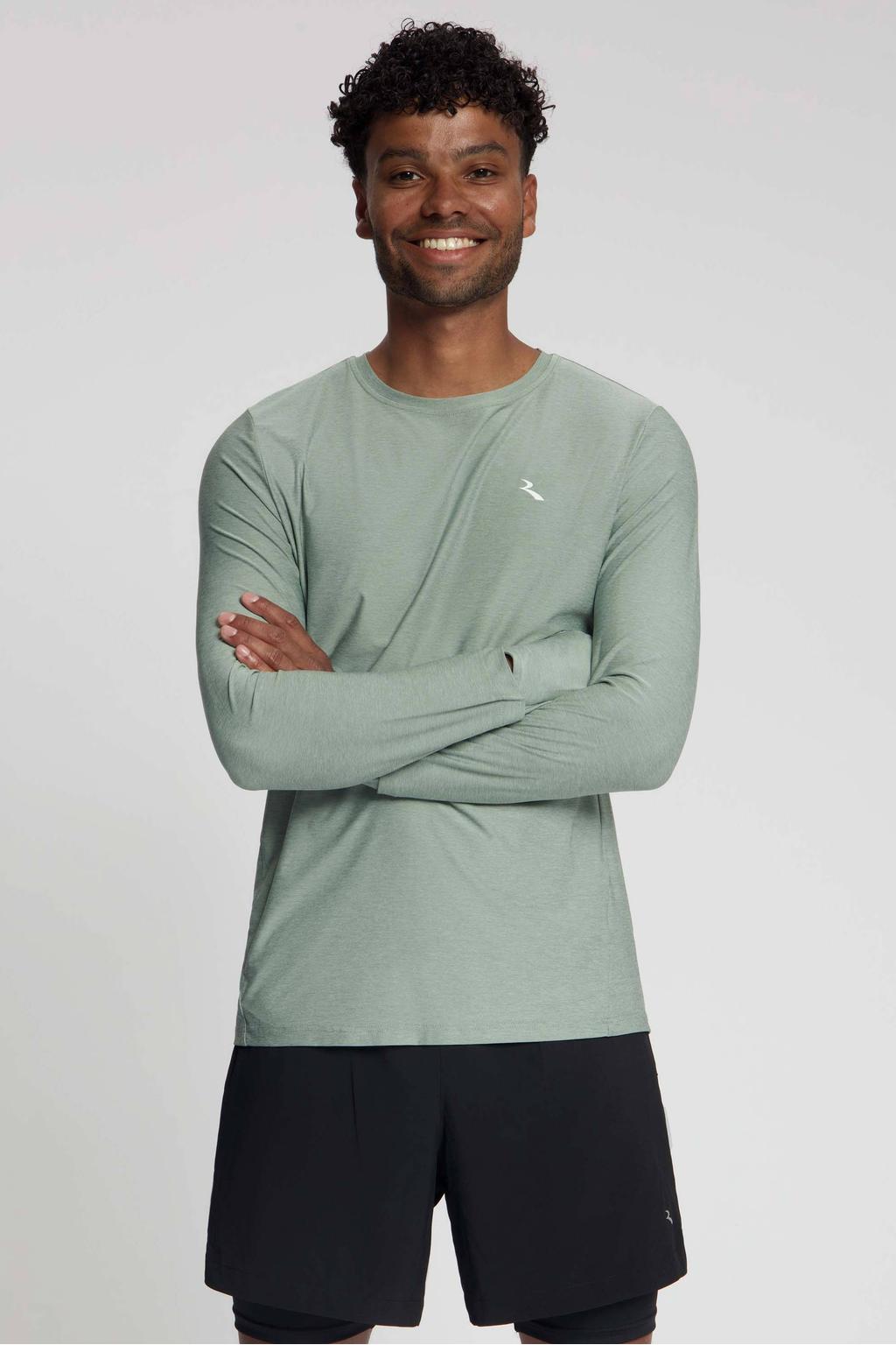 Rogelli Hardloopshirt Essential Lichtgroen
