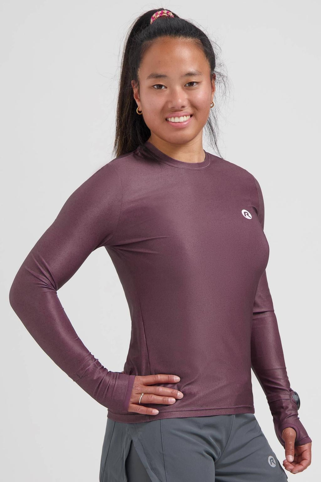 Rogelli Hardloopshirt Essential Aubergine