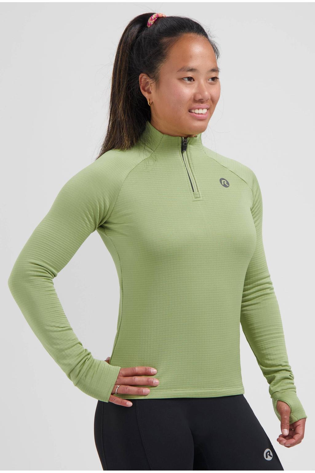 Rogelli Hardloopshirt Lange Mouw Essential Groen