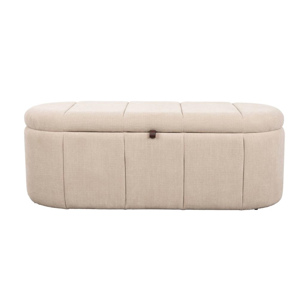 Zuiver eetkamerbank Puffy 120 cm - beige
