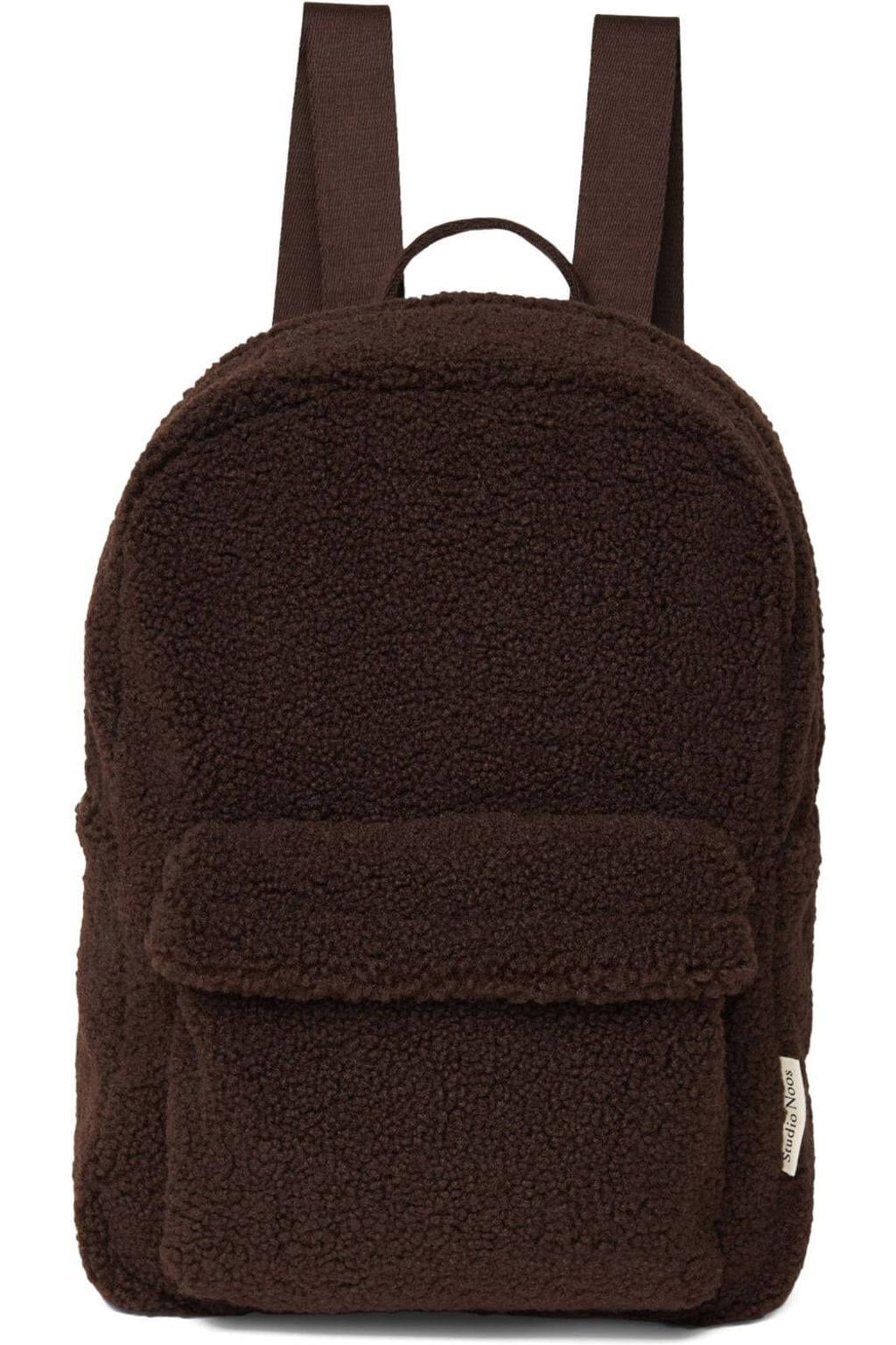 Studio Noos Rugtassen Teddy Midi Backpack Bruin - One size