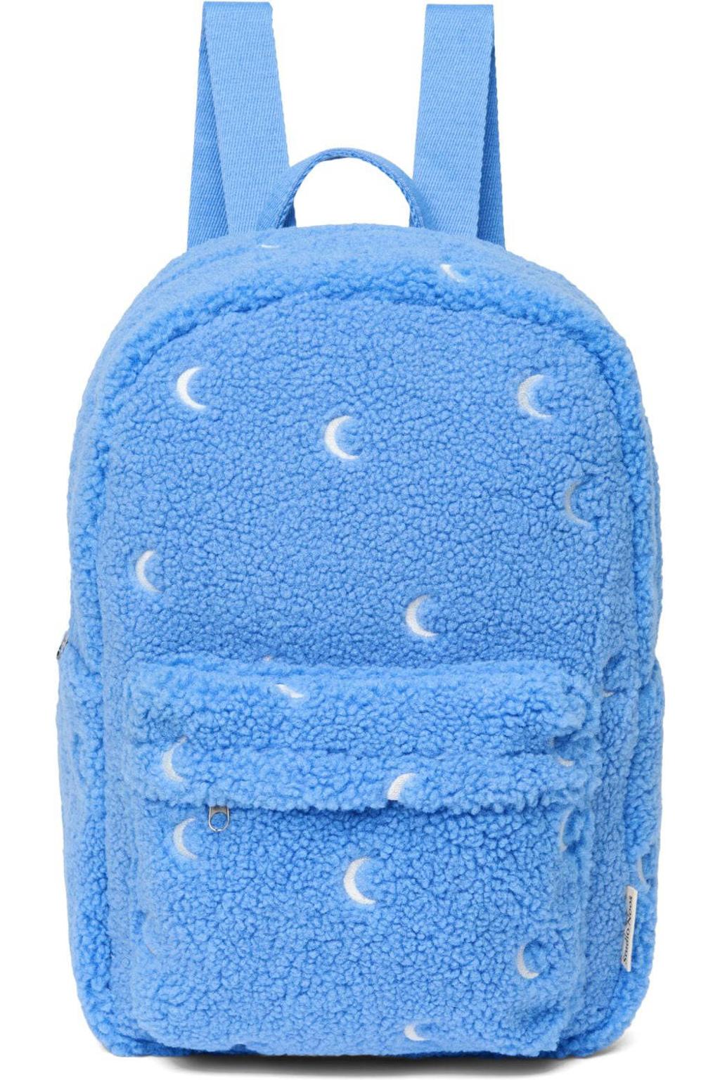 Studio Noos Rugtassen Teddy Midi Backpack Blauw - One size