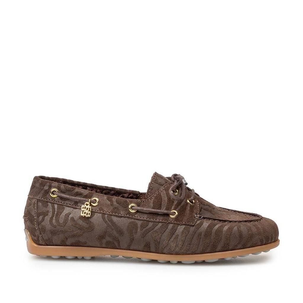 Floris van Bommel Bohwi 01.11 suède bootschoen donker bruin