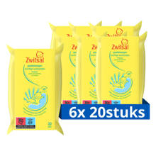goedemorgen vochtige washandjes - 6x20 stuks - baby