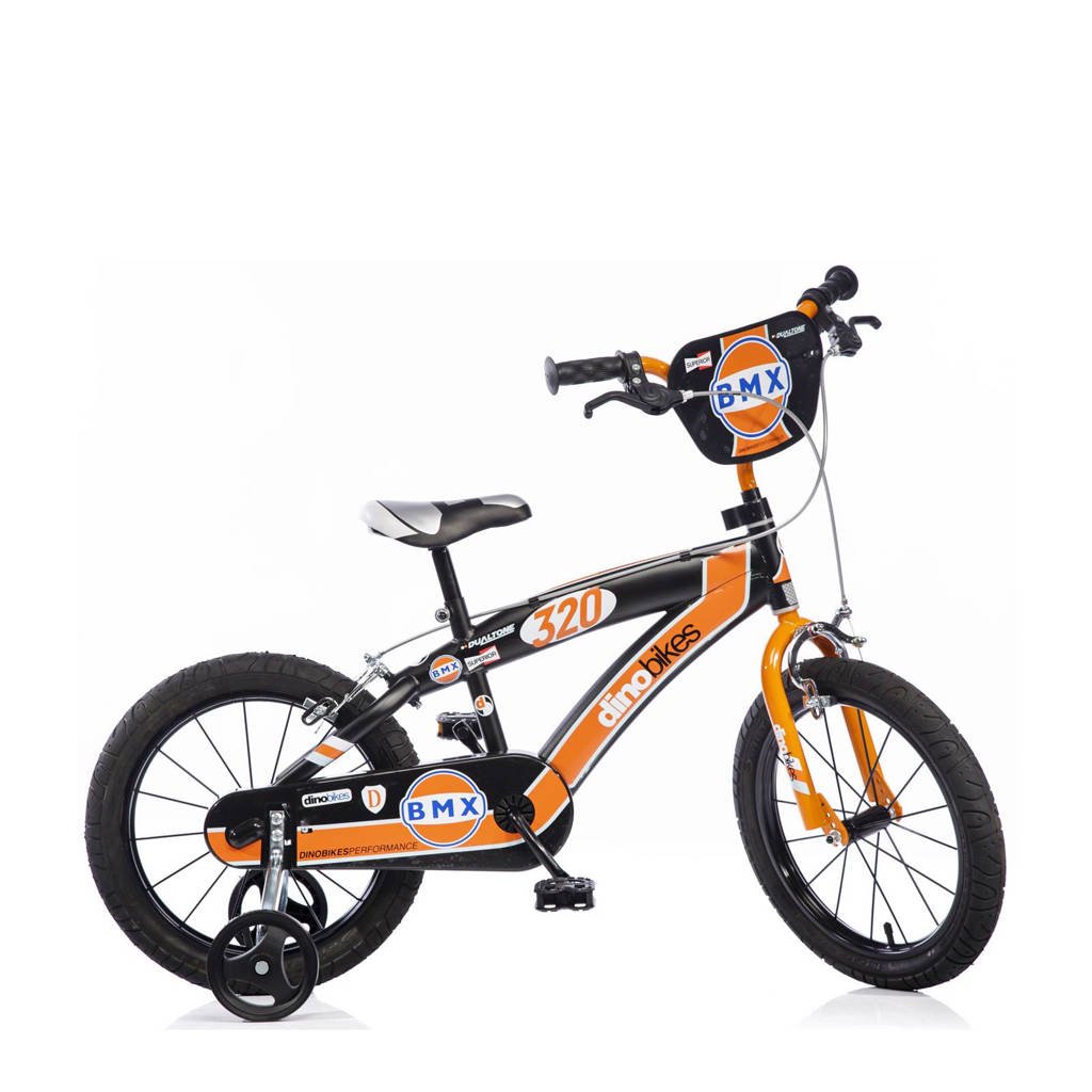 Dino Bikes BMX 16 inch kinderfiets 16 inch Zwart