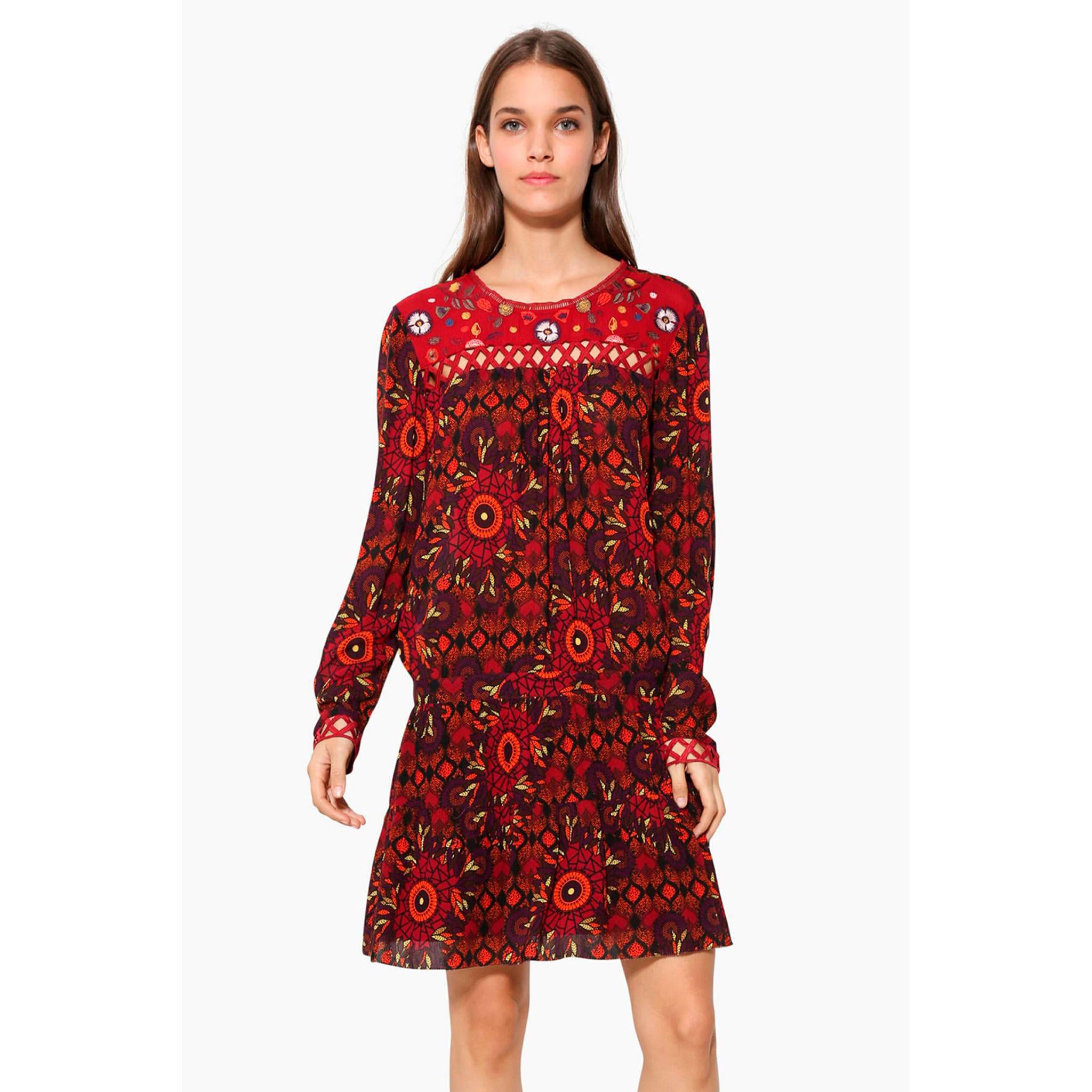 Desigual Vest_Jane-jurk voor meisjes, Zwart, 6 Jaren Desigual Vest_Jane-jurk voor meisjes, Zwart, 6 Jaren