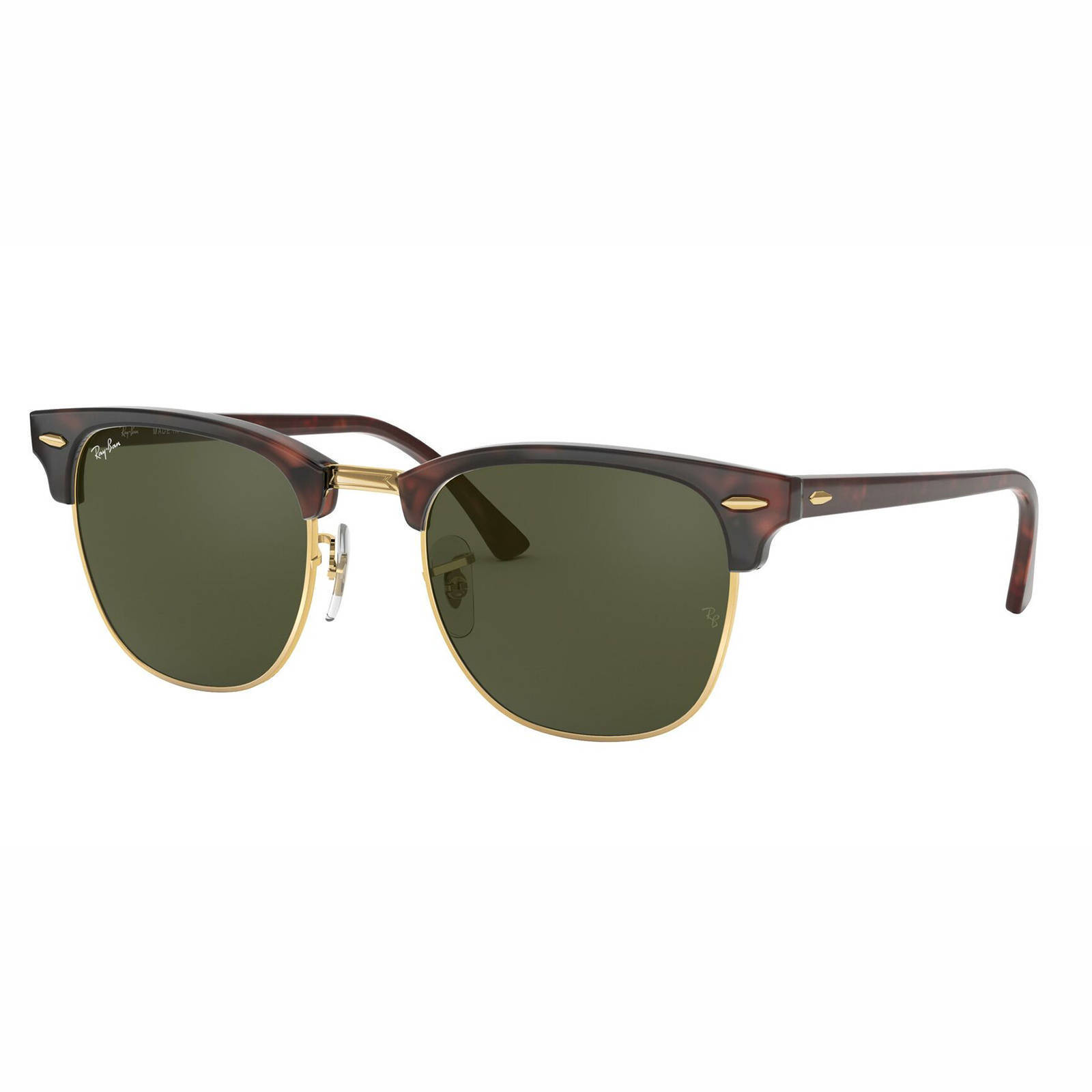 Ray-Ban CLUBMASTER zonnebril met tortoise bruin | wehkamp