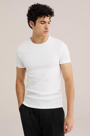 slim T-shirt wit