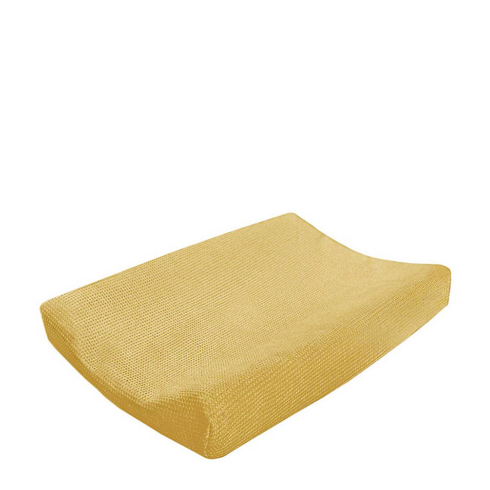 Cottonbaby wafel aankleedkussenhoes oker, Oker