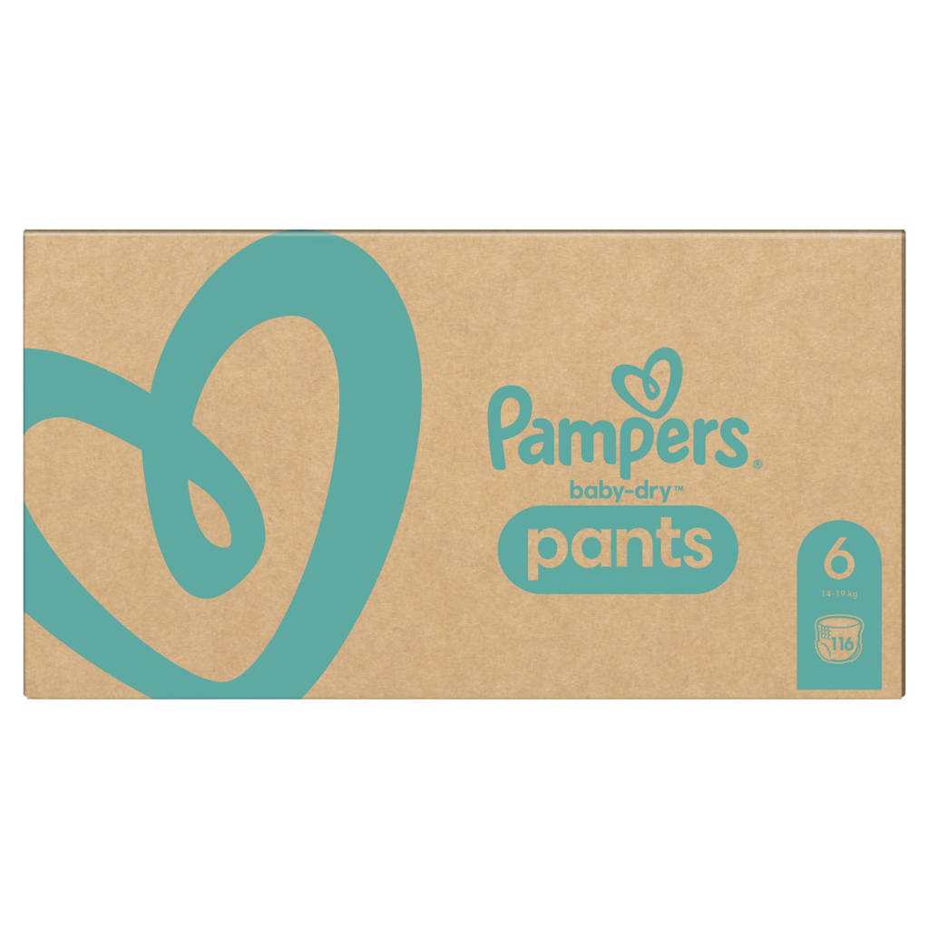 motor Relatief binnen Pampers Baby-Dry Pants Luierbroekjes - Maat 6 (14-19 kg) - 116 stuks -  Multi-Pack | wehkamp