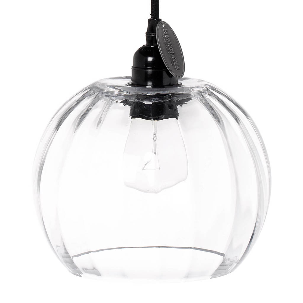 Riverdale hanglamp Vernon, Transparant