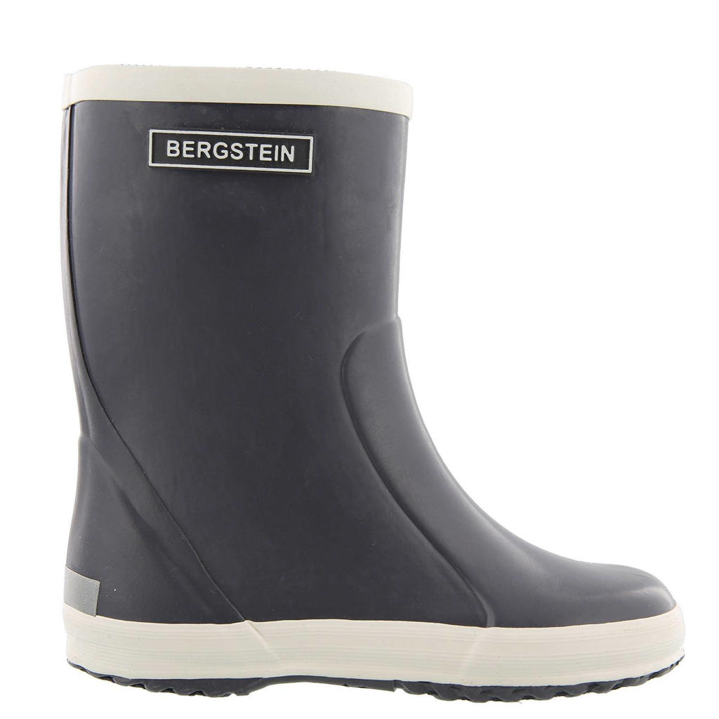 Witte jongens en meisjes Bergstein regenlaarzen Antraciet van 100% rubber met effen
