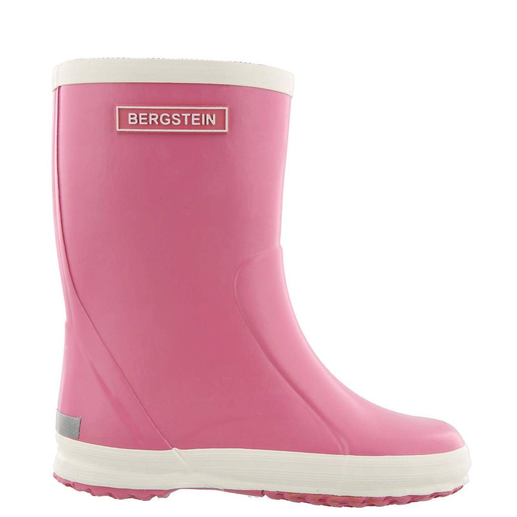 Roze, wit en taupe jongens en meisjes Bergstein regenlaarzen Roze van 100% rubber met effen